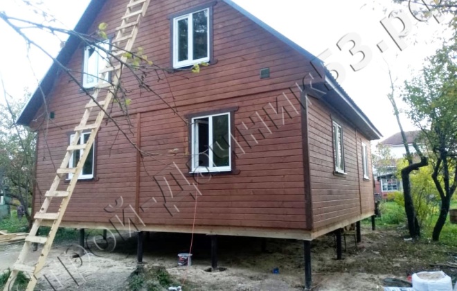 4 Каркасно-щитовой дом К-37 8×8, 112 м², Московская область, Чеховский район, Деревня Чепелёво (6)